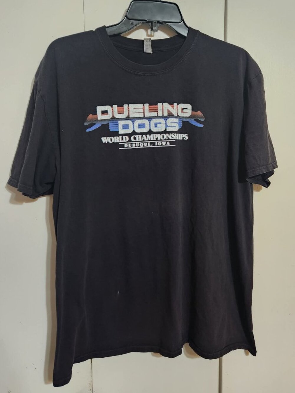 DockDogs Dueling Dogs World Championships T-Shirt Men's L Dock Diving Dog Iowa